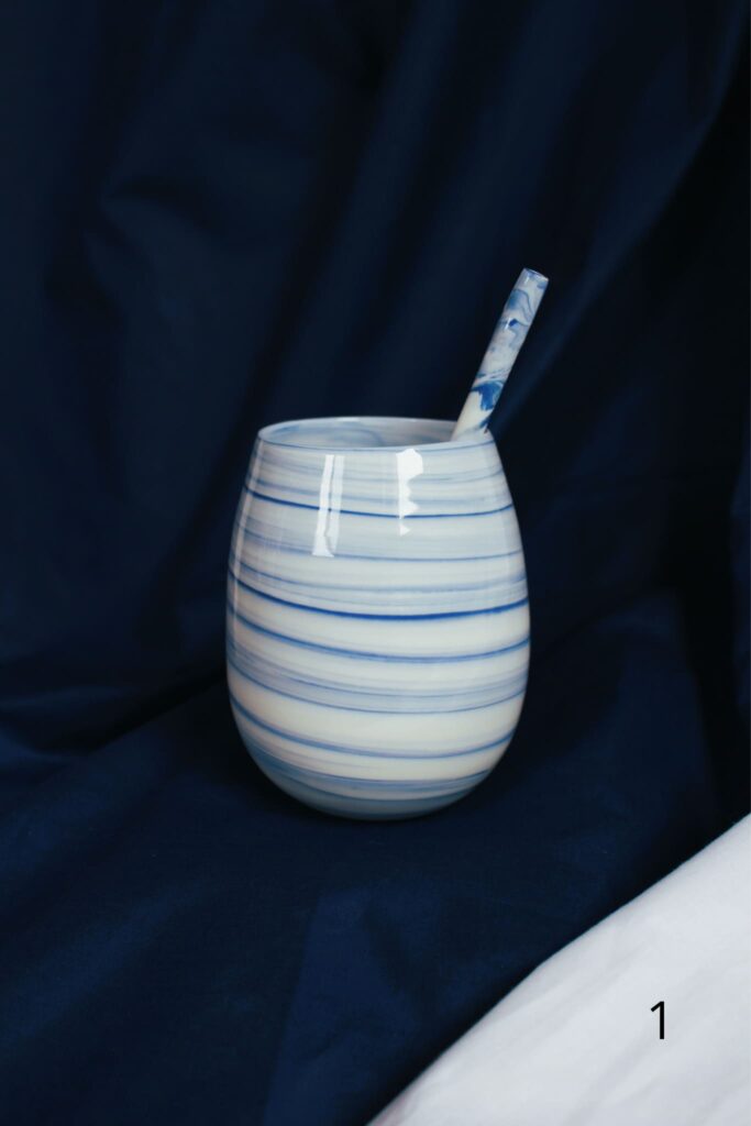 Cocktail glass con cannuccia 1